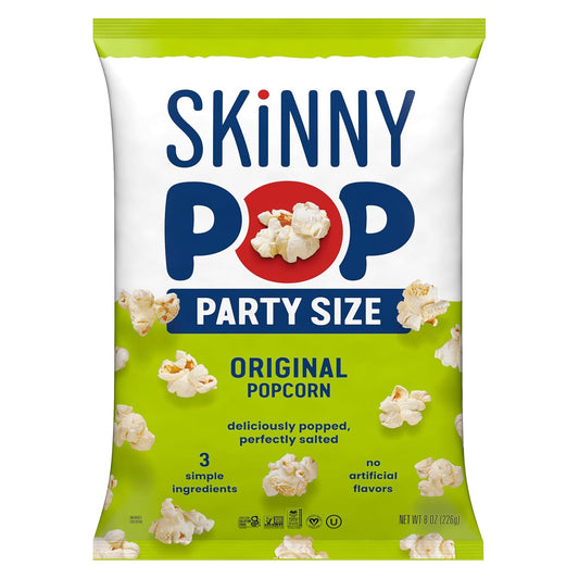 SkinnyPop_Popcorn,_Original,_Whole_Grain,_Dairy-Free_Snack,_8oz_Family_Size_Bag