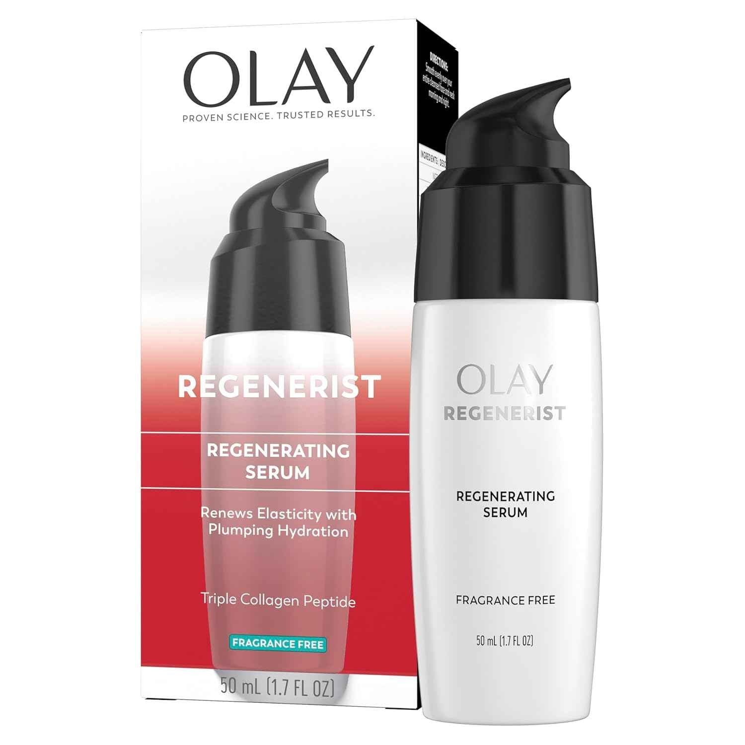 Olay Serum, Light Gel Face Moisturizer, Fragrance-Free - Anti-Aging, Anti-Wrinkle, Hydrating, Firming, Smoothening, Improves Fine Lines and Elasticity