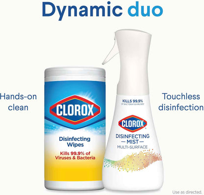 Clorox Disinfecting Mist, Lemon and Orange Blossom, 1 Spray and 1 Refill