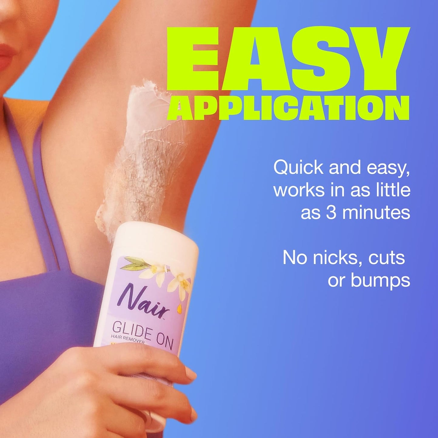 Nair_Glide_On_Hair_Removal_Cream,_Arm,_Leg,_and_Bikini_Hair_Remover,_Depilatory_Cream,_3.3_Oz_Stick