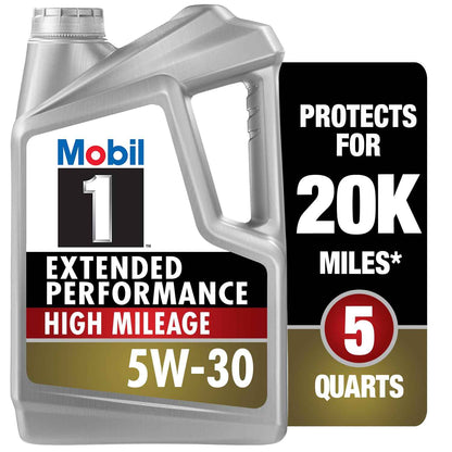 Mobil 1 Advanced Fuel Economy Full Synthetic Motor Oil 0W-20, 5 Quart