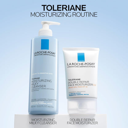 La_Roche-Posay_Toleriane_Moisturizing_Milky_Cleanser,_Gentle_Face_Cleanser_with_Glycerin_for_Dry,_Sensitive_&_Allergy-Prone_Skin,_Face_Wash_for_Hydration,_Makeup_Remover_Cleanser,_13.5fl_oz