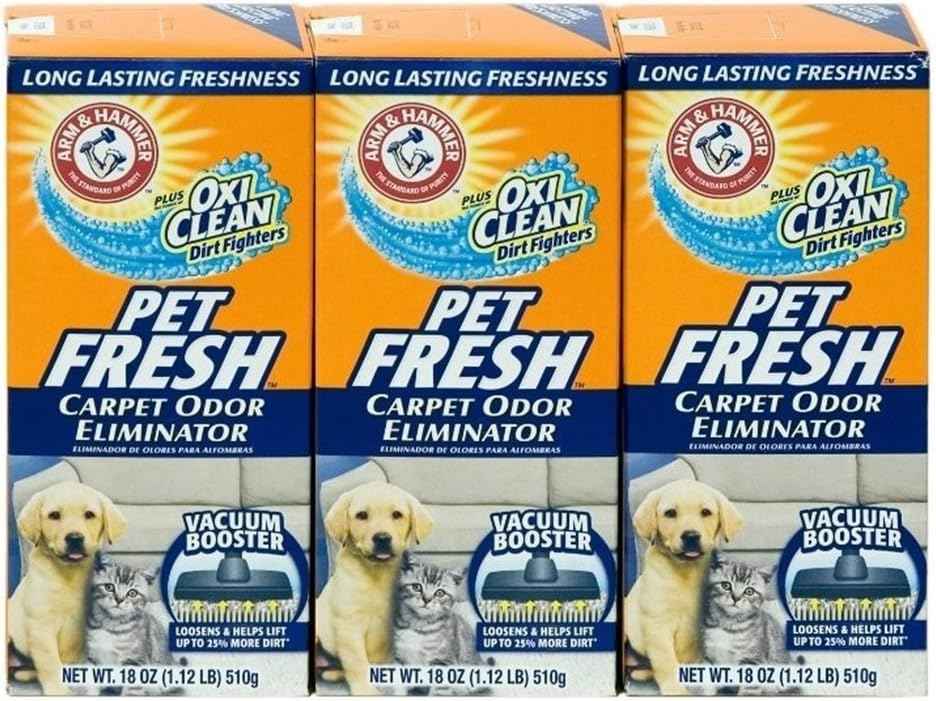 Arm & Hammer Pet Fresh Carpet Odor Eliminator Plus Oxi Clean Dirt Fighters, 48.9 Ounce
