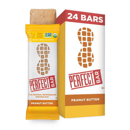 Perfect Bar Protein Bars, Gluten Free, Made with Organic Honey, Cookie Dough Texture, Refrigerated