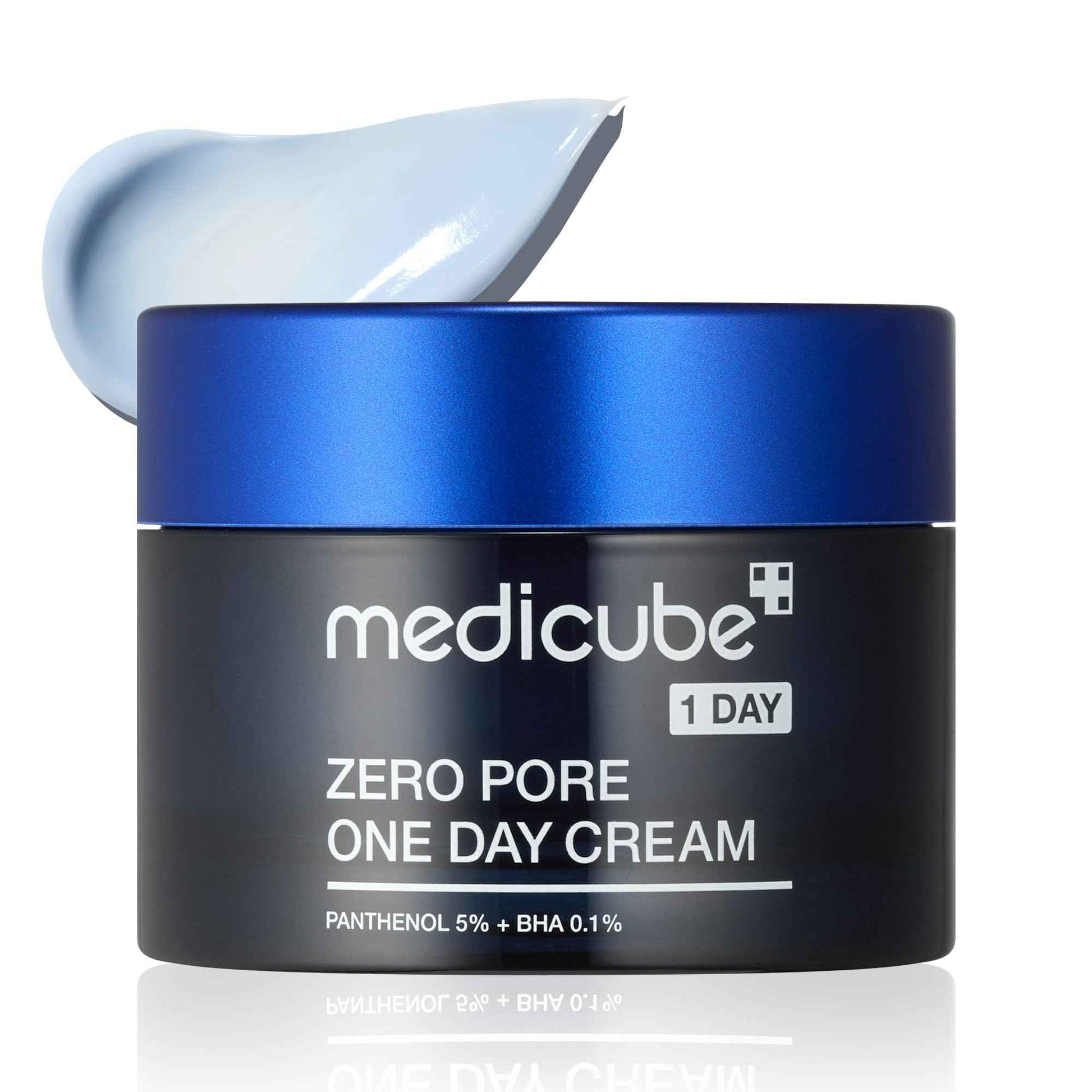 Medicube Zero Pore One-Day Cream 1.69 fl.oz - Visibly Smaller Pores, Controls Excess Oil - Pore Refining Cream with Panthenol, Salicylic Acid, and Niacinamide - Korean Skincare