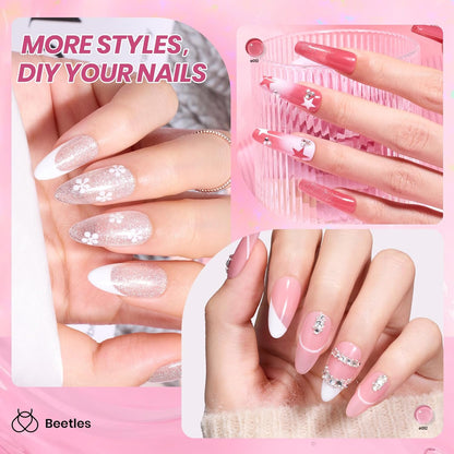 Beetles_Nude_Pink_Gel_Nail_Polish_Set,_Nude_Paradise_Gel_Polish_Kit_25PCS_20_Colors_Jelly_Pink_Sheer_Glitter_White_Soak_Off_UV_Base_Glossy_Matte_Top_Coat_Nail_Charms_Gift_for_Women