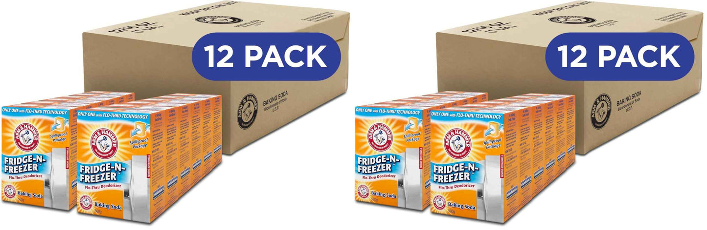 Arm & Hammer Baking Soda Fridge-n-Freezer Odor Absorber, Orange 14 oz