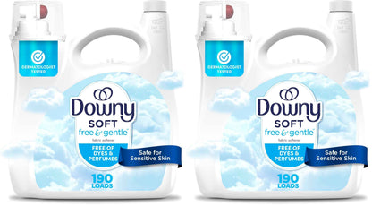 Downy Free & Gentle Liquid Fabric Softener, Hypoallergenic, Sensitive Skin Friendly Fabric Conditioner Liquid