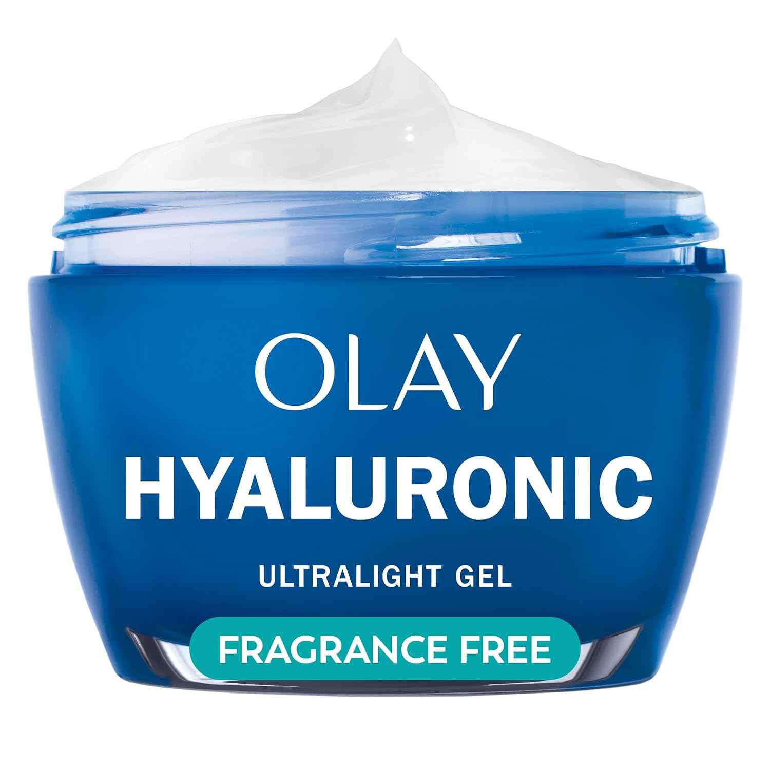 Olay Hyaluronic Acid Face Moisturizer, Instant Hydration for Women, Fragrance-Free - Dry Skin Solution, Glowing, Smoothing, Plumping, Renewing - Niacinamide, Amino Peptides