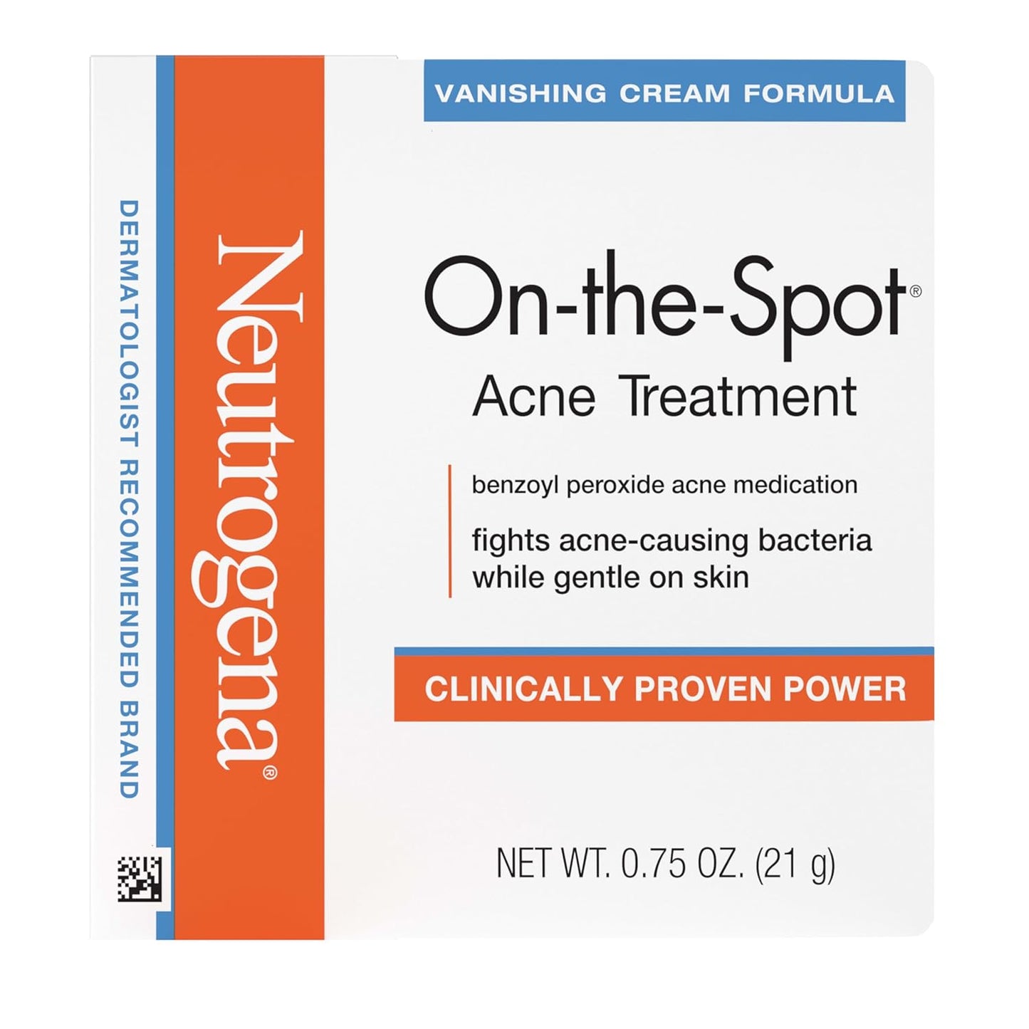 Neutrogena_On-The-Spot_Acne_Spot_Treatment_Cream_with_2.5%_Benzoyl_Peroxide,_Gentle_Face_Blemish_Medicine_for_Acne-Prone_Skin,_Vanishing_Formula,_Clinically_Proven_Day-1_Results,_0.75-Ounce_Tube