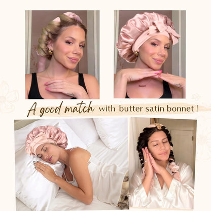 Yanibest_Heatless_Hair_Curler,_No_Heat_Hair_Curlers_to_Sleep_in,_Super_Soft_Ribbon_Wrap_for_Long_Hair,_Overnight_Heatless_Curling_Set_with_Scrunchies_and_Clip,_for_All_Hair_types(Pink)