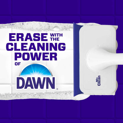 Mr. Clean Magic Eraser Shower & Tub Scrubber, Bathroom Cleaner, All in One Bathroom Cleaner, Lemon Starter Kit