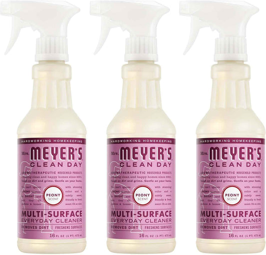 MRS. MEYER'S CLEAN DAY Multi-Surface Everyday Cleaner, Peony Scent, 16 Fl Oz Bottle