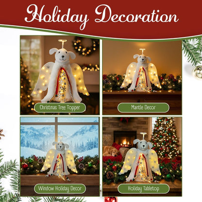 iHeartDogs_Christmas_Tree_Topper_Decoration_-_The_Original_Dog_‘Christmas_Miracle’_Angel_Dog_Tree_Topper_LED_Lighted_Halo,_Snowflake_Garland_&_Wings_Decor_Ornament,_Holiday_Decoration