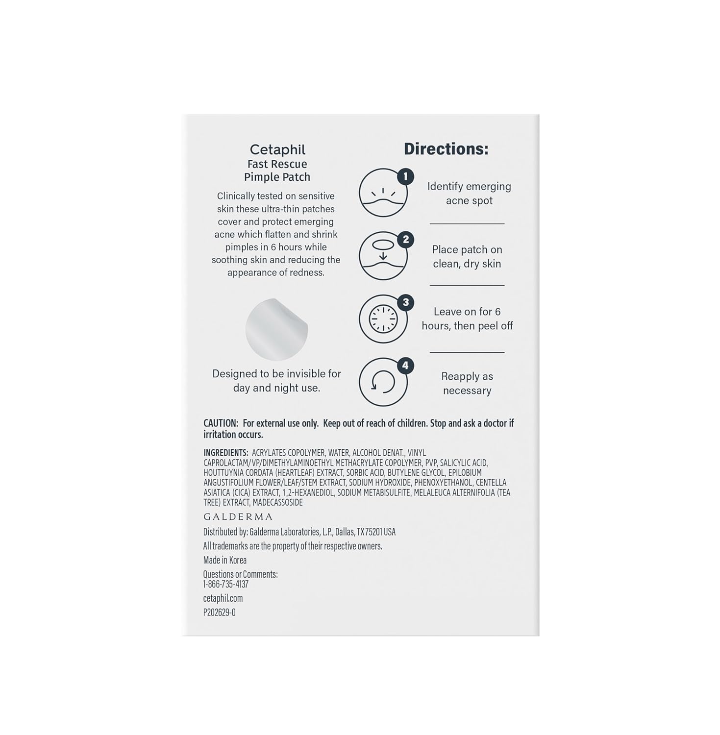 Cetaphil_Acne_Patches,_Pimple_Patches_for_Sensitive_Skin,_Formulated_with_Salicylic_Acid,_CICA,_and_Heartleaf_Extract_for_Emerging_Pimples,_Visible_Results_in_6_Hours,_24_Count