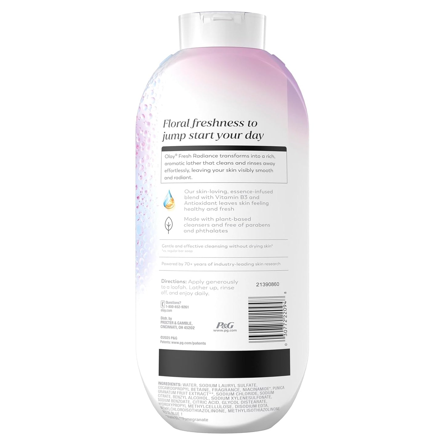Olay_Body_Wash_for_Women,_Fresh_Radiance,_24/7_Skin-Loving_Freshness,_Visibly_Radiant,_Plant_Based_Cleansers,_Vitamin_B3_&_Antioxidant_Blend,_For_All_Skin_Types,_Orchid_&_Black_Currant_Scent,_22_fl_oz
