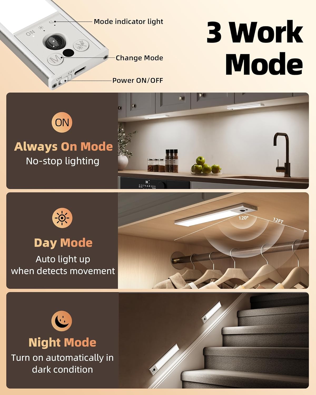 EZVALO_10inch_Under_Cabinet_Lighting,_LED_Motion_Sensor_Light_Indoor,_2400mAh_USB_Rechargeable_Closet_Lights,_Dimmable_&_Magnetic_Wireless_Under_Counter_Lights_for_Kitchen,_Pantry,_Stairs_(2_Pack)