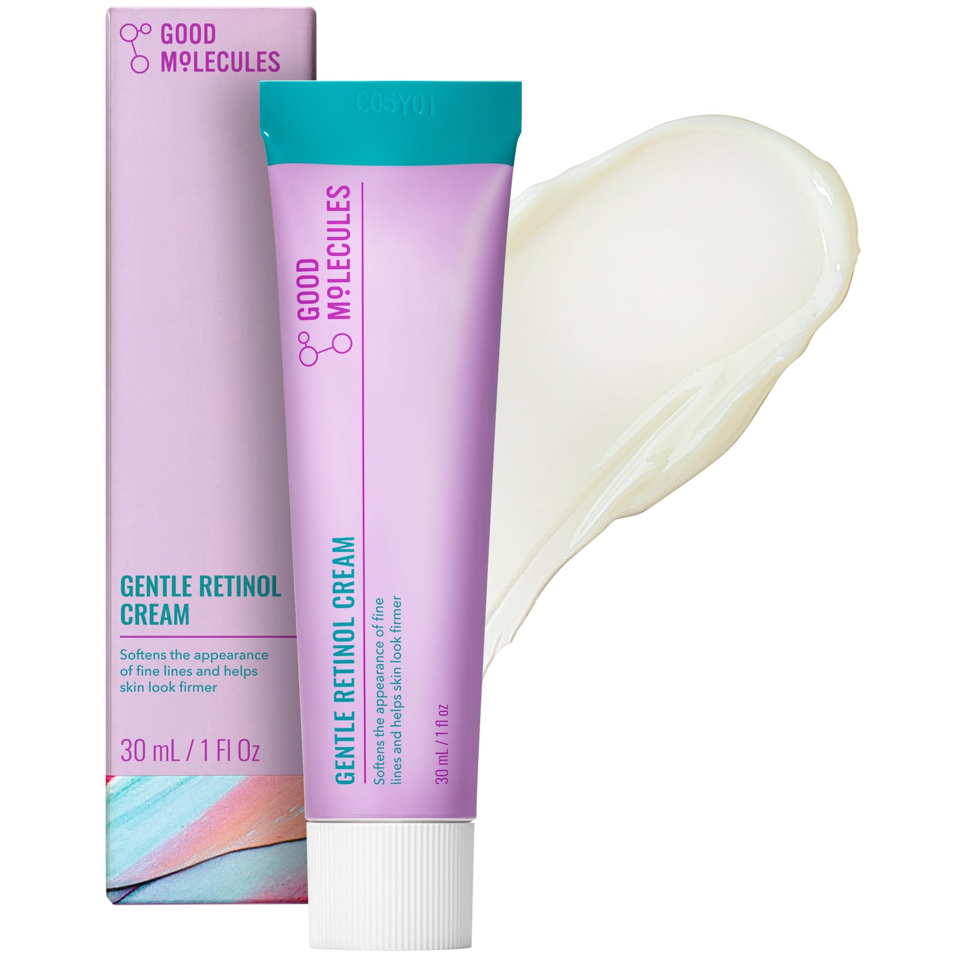 Good Molecules Gentle Retinol Cream - Retinol Night Cream to Minimize Appearance of Fine Lines &amp;amp; Wrinkles, Skin Tightening Recipe with Bakuchiol, Anti-Aging Skin Care For Face