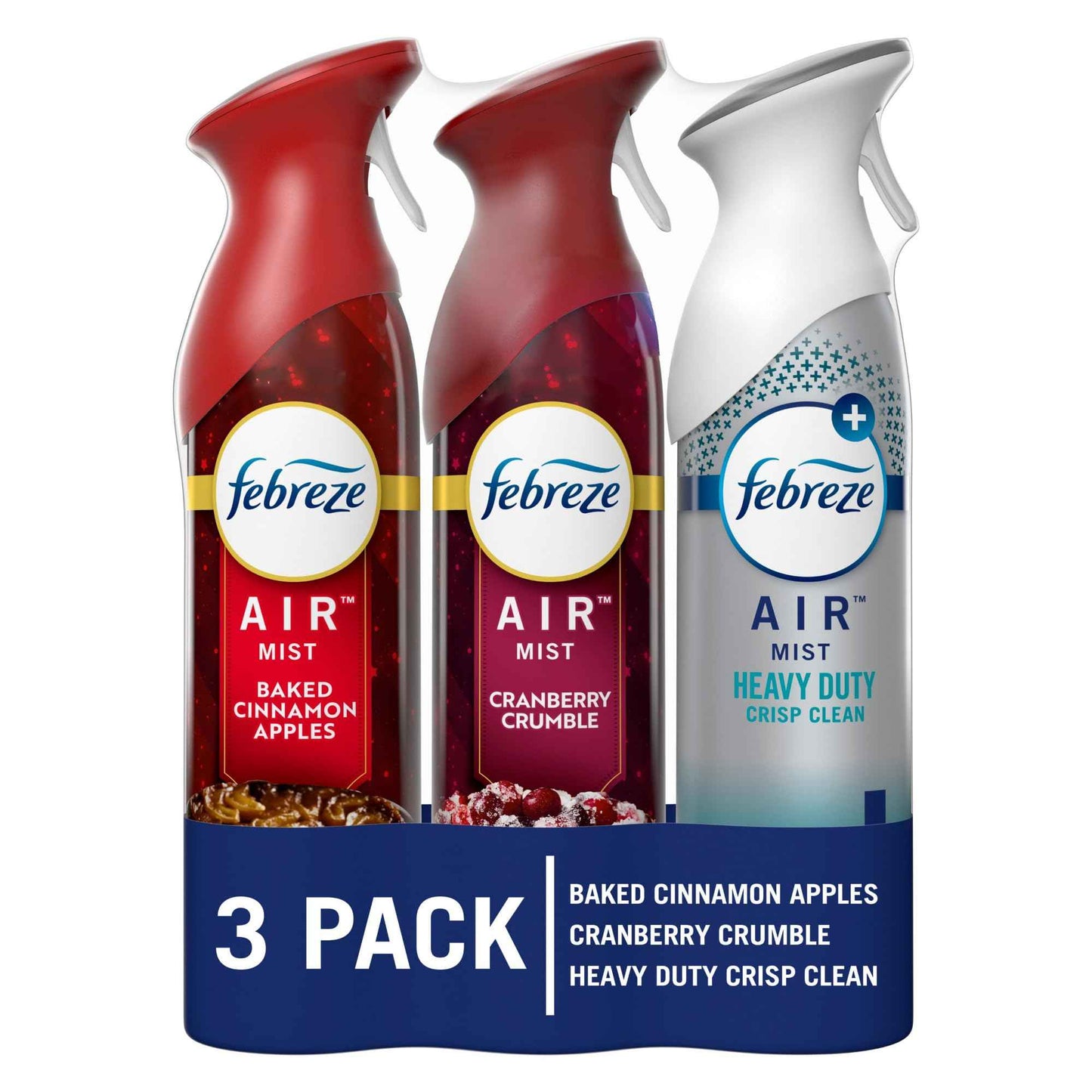Febreze Air Mist Air Freshener Spray, Odor-Fighting Room Spray for Home, Bathroom, & Kitchen, Holiday Scents