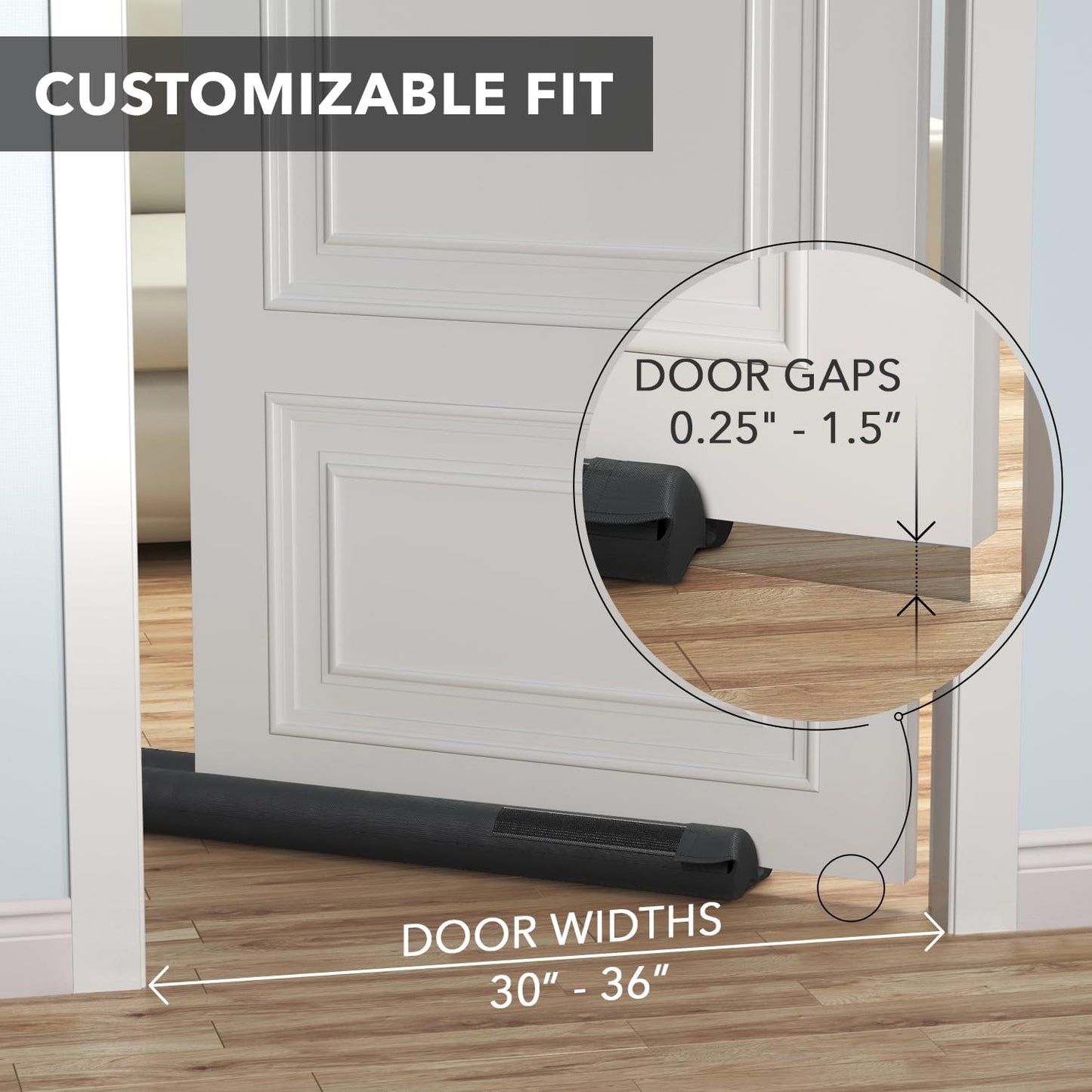 Everlasting_Comfort_2_Sided_Under_Door_Draft_Stopper_for_Bottom_of_Doors_-_Quick_Install,_Keeps_Heat_In_&_Cold_Air_Out_-_Sound_Proofing_Foam_Strip_Gap_Filler,_Noise_Blocker_for_Interior_-Fits_30"-36"W