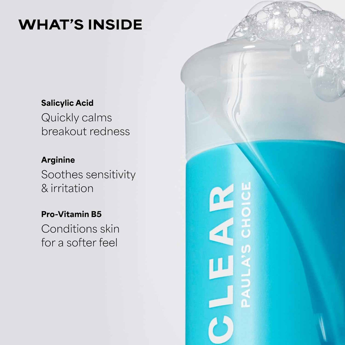 Paula's Choice CLEAR Pore Normalizing Facial Cleanser, Acne Daily Face Wash, Salicylic Acid Face Cleanser for Clogged & Enlarged Pores, Redness, Suitable for Blackhead-Prone Skin Fragrance Free