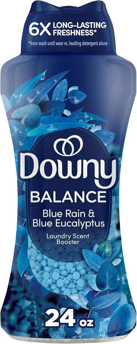 Downy Balance In-Wash Laundry Scent Booster Beads, Crisp Rain and Blue Eucalyptus scent, laundry scent beads, Long-lasting Freshness