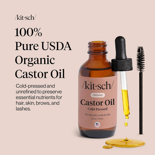 Kitsch_Organic_Castor_Oil_for_Hair_Growth_-_100%_Pure_Castor_Oil,_Organic_Cold_Pressed_Unrefined_Glass_Bottle_for_Face,_Skin,_Lashes,_Brows,_Scalp,_Nails_&_Belly_Button_|_Ideal_Gifts_for_Women_-_2_oz