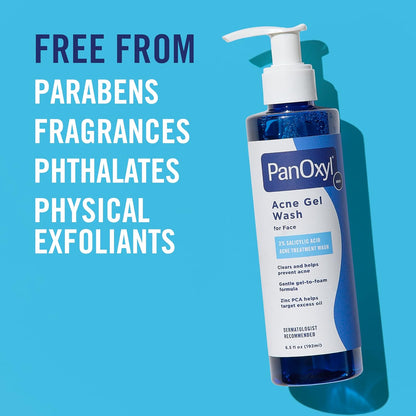 PanOxyl_Acne_Gel_Wash,_2%_Salicylic_Acid,_Moisturizes_with_Blue_Algae_and_Aloe_Vera,_Mattifies_with_Zinc_PCA,_Nourishes_Skin_with_Green_Tea_Extract_and_Betaine,_with_Allantoin,_6.5oz