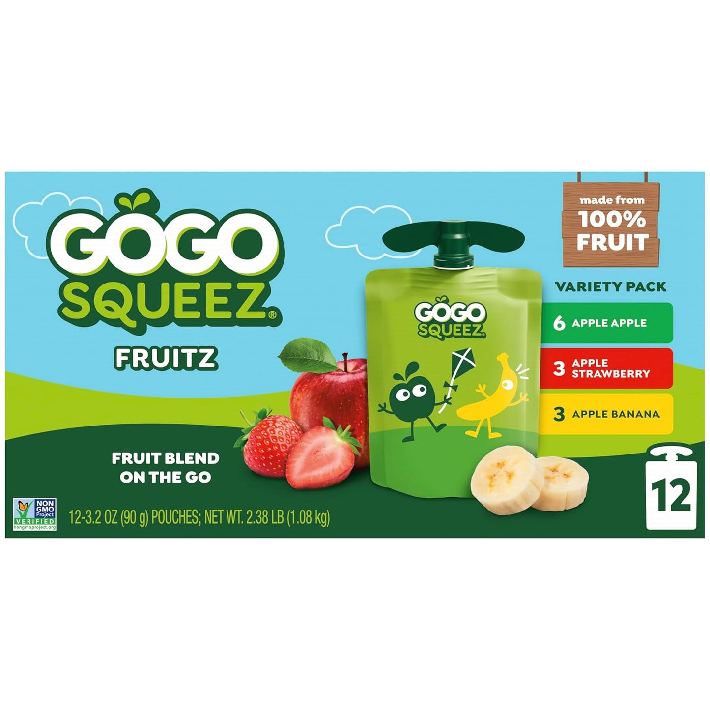 GoGo_squeeZ_Applesauce_and_Fruit_Puree,_Apple,_Strawberry,_&_Banana,_3.2_oz_(Pack_of_12),_Unsweetened_Fruit_Snacks_for_Kids,_Gluten_Free,_Nut_Free_and_BPA_Free_Pouches_(Packaging_May_Vary)