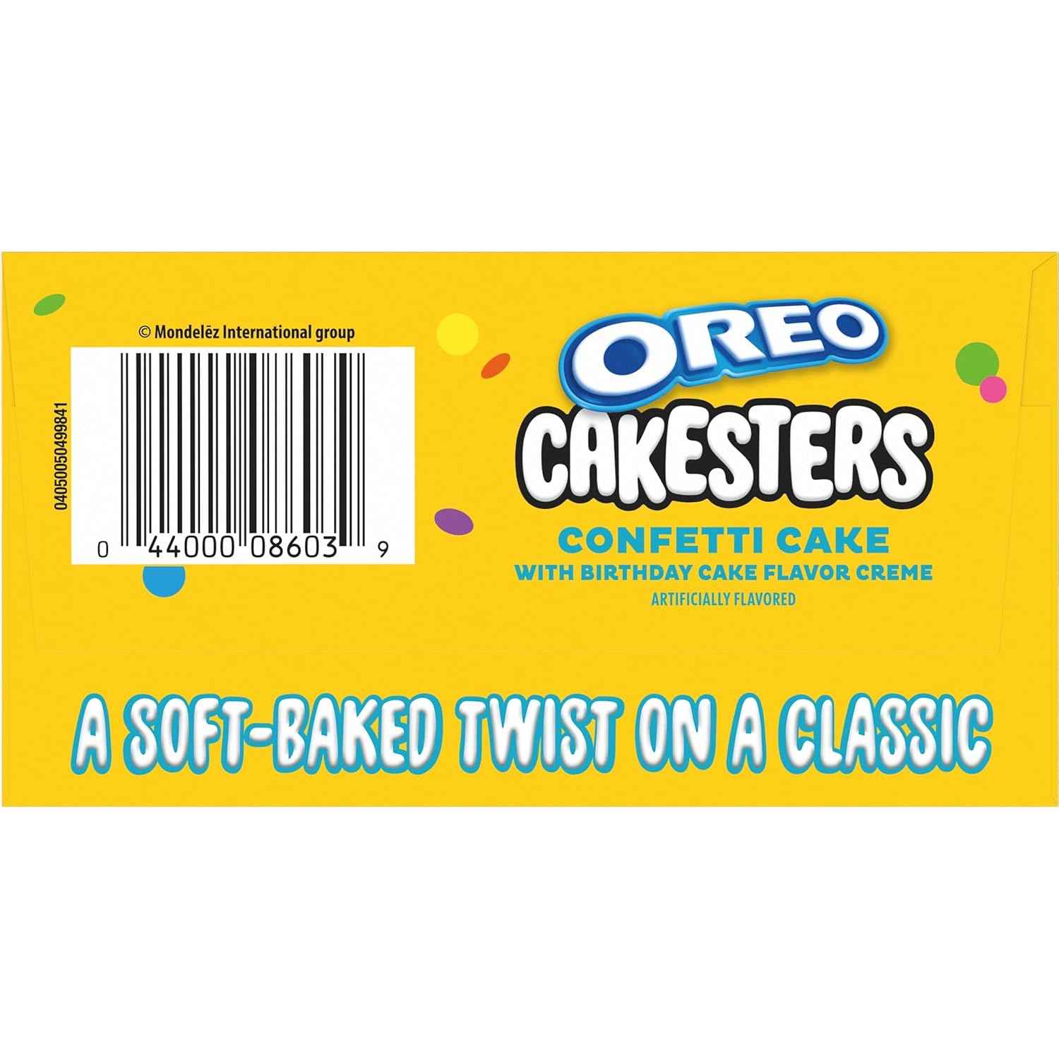 OREO Cakesters Confetti Cake Soft Snack Cakes, 5-2.02 oz Snack Packs
