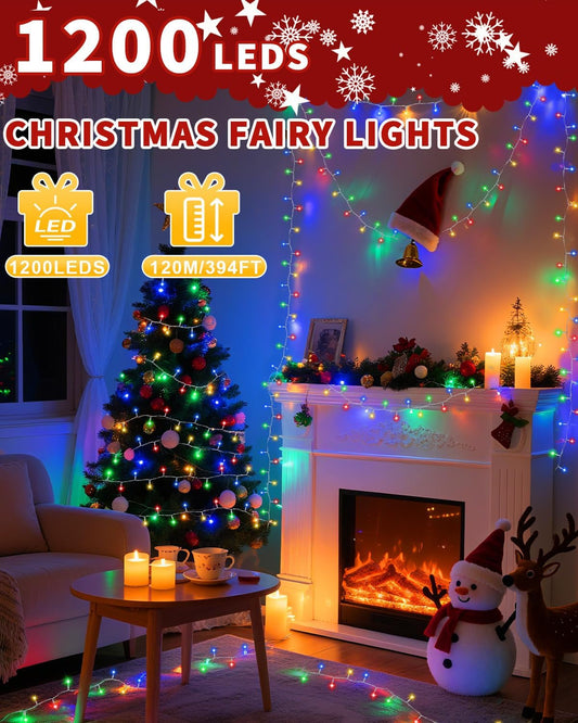Christmas_Lights_String_Outdoor_Indoor,_1200_LED_403FT_Multicolor_Xmas_Tree_Decorations_Lights,_Plug_in_Twinkle_Fairy_Light_with_Remote_Timer_Dimmable_for_Room_Yard_Holiday_Party_Wedding_Camping_Decor