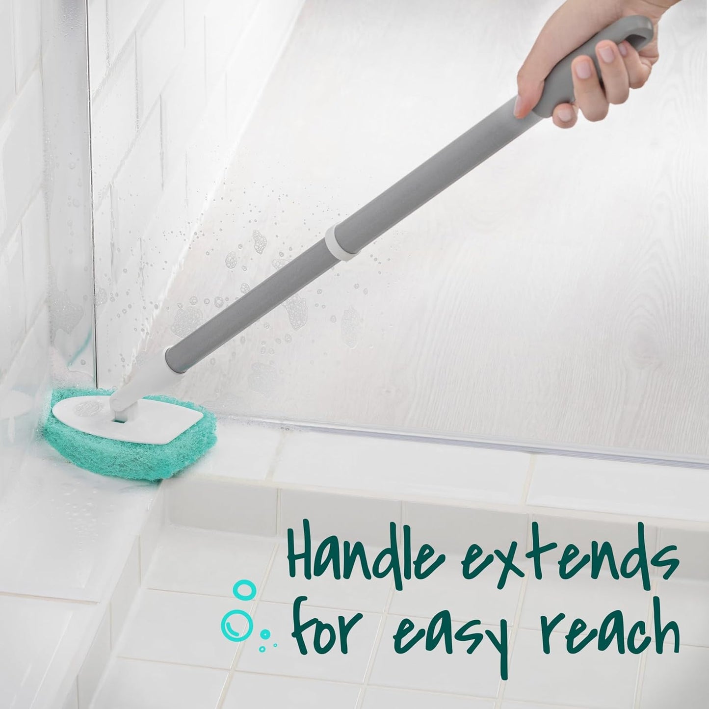 Scotch-Brite_Extendable_Tub_&_Tile_Scrubber_Kit,_Includes_1_Handle_and_3_Non-Scratch_Scrubber_Pads