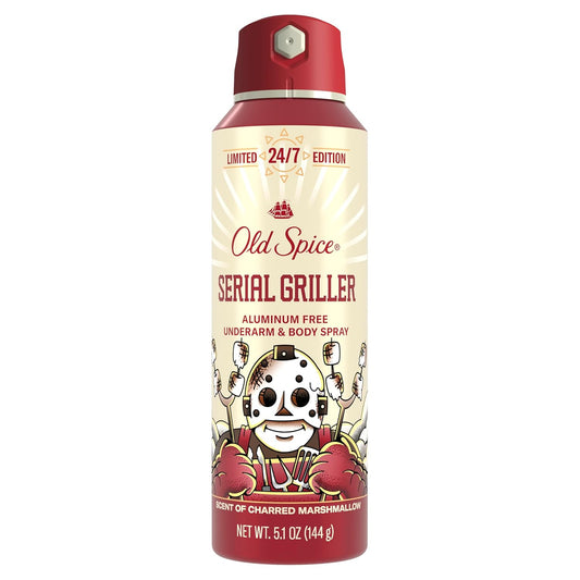 Old_Spice_Aluminum_Free_Body_Spray_for_Men,_Summerdudes,_24/7_Odor_Control,_24/7_Sunny_Freshness_&_Long_Lasting_Scent,_Limited_Edition,_Serial_Griller_with_Charred_Marshmallow_Scent,_5.1_oz