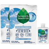 Seventh Generation Dishwasher Detergent Powder + Rinse Aid, Free & Clear, Biodegradable, Plant-Based & Fragrance-Free, Septic Safe