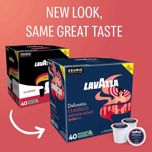 Lavazza Dolcevita, Single-Serve Keurig K-Cup Pods, Medium Roast Coffee