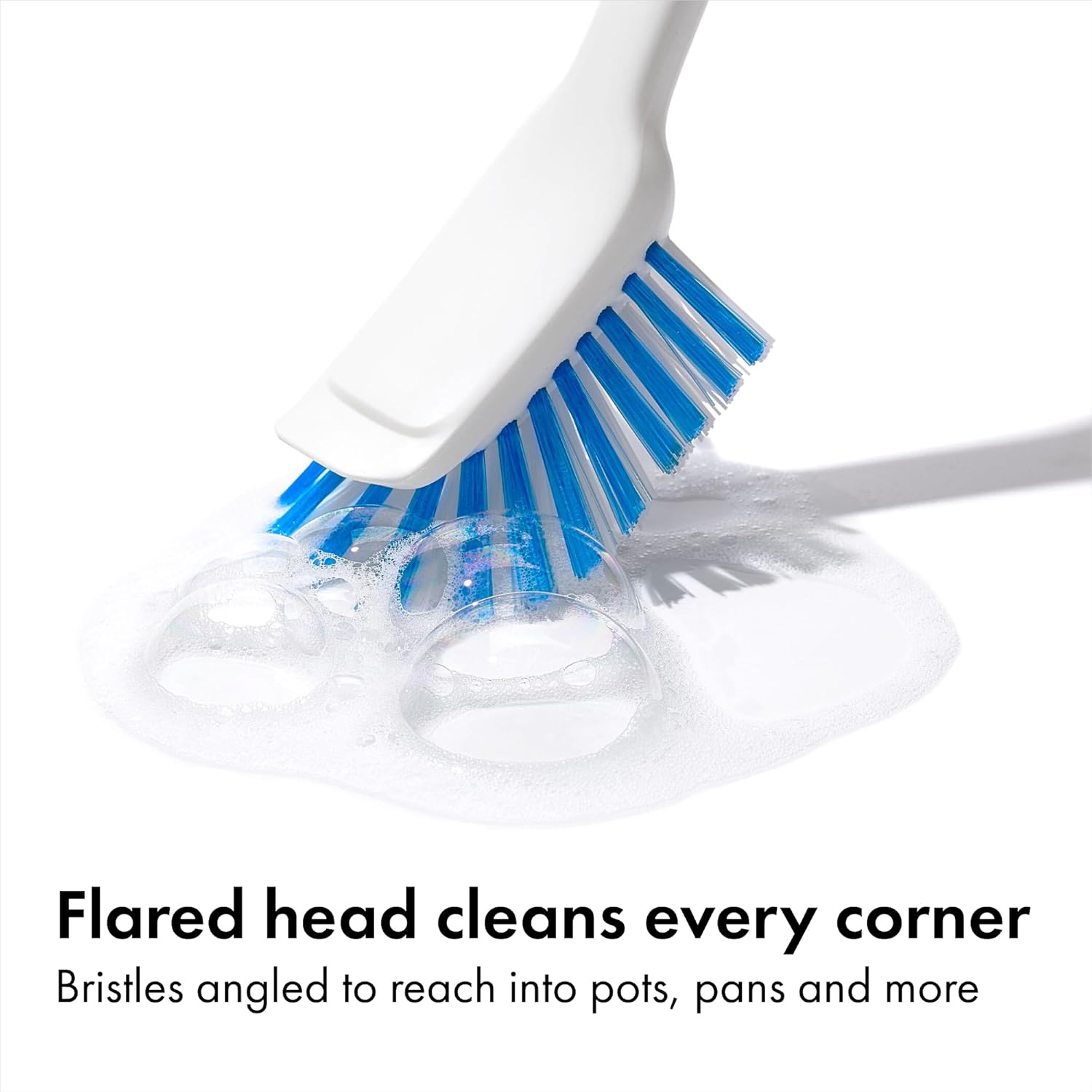 OXO_Good_Grips_Dish_Brush,_Nylon_Bristles_with_Built-in_Scraper,_Safe_for_Non-Stick_Cookware,_Non-Slip_Handle,_Dishwasher_Safe