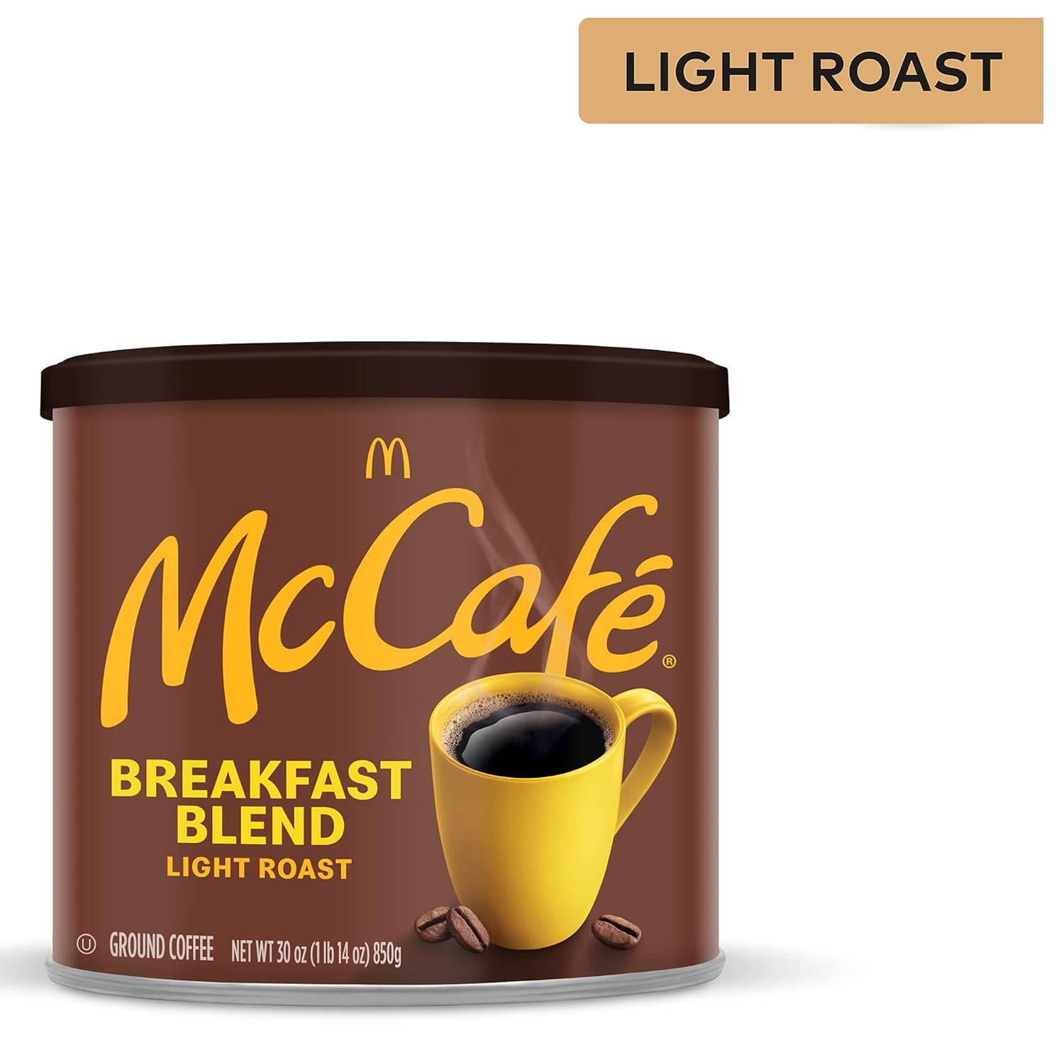 McCafe_Breakfast_Blend,_Light_Roast_Ground_Coffee,_30_oz_Canister