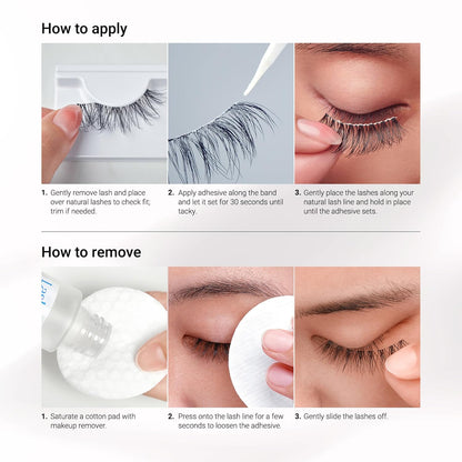 KISS_Looks_So_Natural,_False_Eyelashes,_'Shy',_12mm,_Includes_5_Pairs_Of_Lashes,_Easy_to_Apply,_Reusable_Lash_Clusters