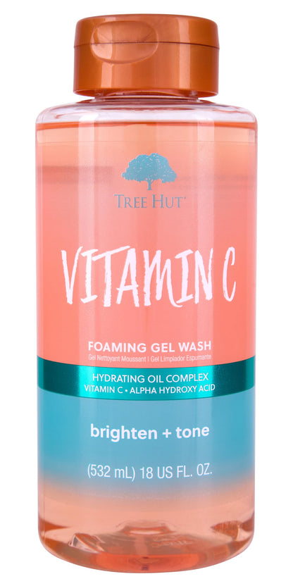 Tree Hut Vitamin C Nourishing &amp;amp; Moisturizing Foaming Gel Wash, 18 oz.