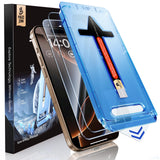 MAGIC JOHN 2 Pack forTempered Glass Screen Protector, HD Clear, Bubble Free, Easy Installation, Auto Dust-Elimination, 16Pro 6.3''