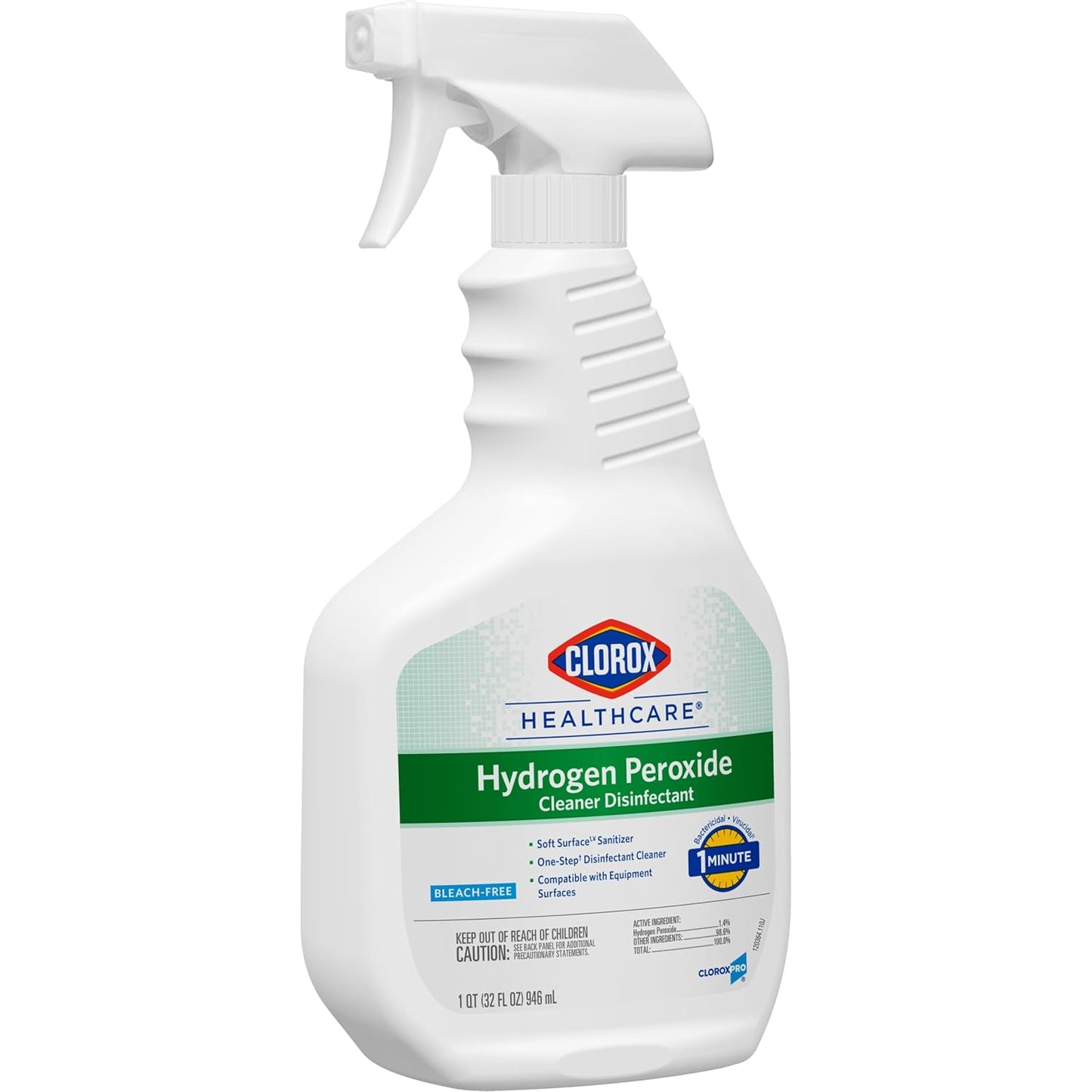 Clorox_Healthcare_Hydrogen_Peroxide_Cleaner_Disinfectant,_Bleach_Free,_32_Fluid_Ounces_(Package_May_Vary)