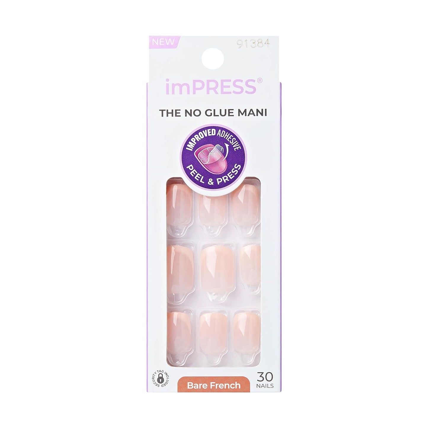 KISS_imPRESS_No_Glue_Mani_Press_On_Nails,_French,_'Heroic',_Light_Neutral_+_White_Tip_French,_Short_Size,_Squoval_Shape,_Includes_30_Nails,_Prep_Pad,_Instructions_Sheet,_1_Manicure_Stick,_1_Mini_File