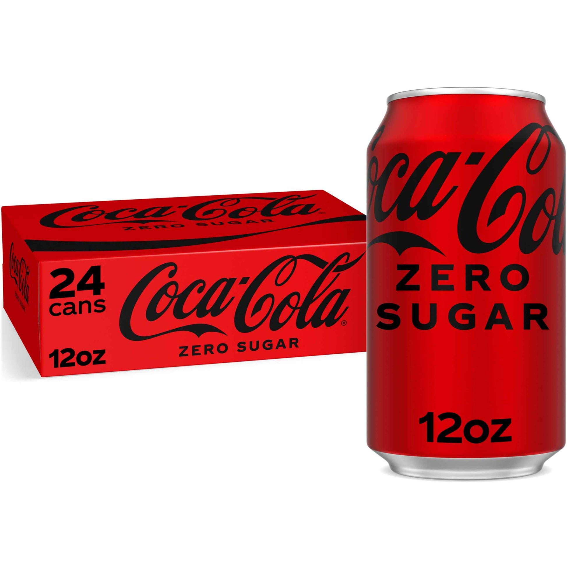 Coca-Cola Coke Zero Sugar Diet Soda, 10 Pack, 20 pack, 24 pack