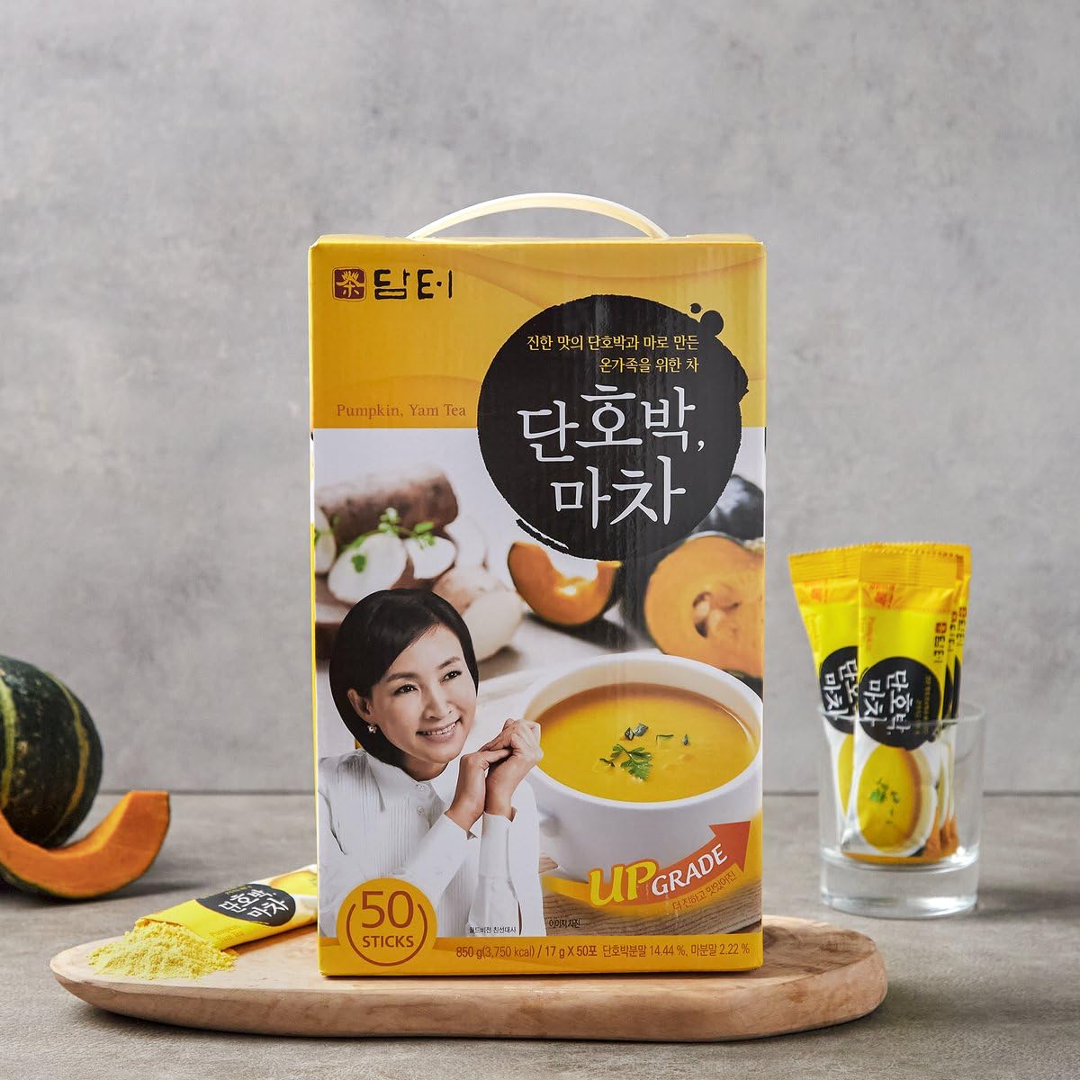 Damtuh_Sweet_Pumpkin_with_Yam_Tea_Powder_–_Korean_Meal_Replacement,_Instant_Breakfast_Shake_with_Misugaru,_17g_x_15_Sticks