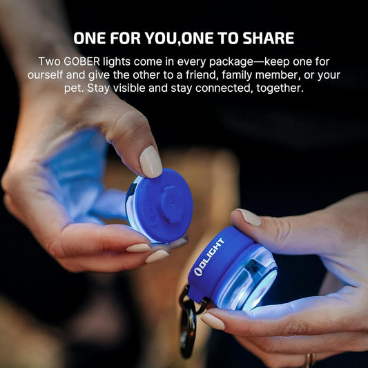 OLIGHT_Gober_2_Safety_Light,_High_Visibility_Beacon_LED_with_6_Color_Settings_and_4_Lighting_Modes,_USB-C_Rechargeable_Flashing_Warning_with_Clip_for_Running,_Cycling,_Camping,_Dog_Walking(Blue)