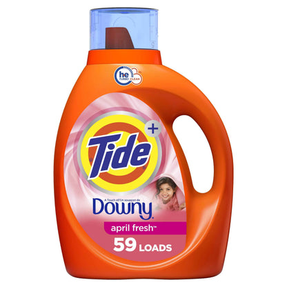 Tide Plus Boost of Ultra Downy Liquid Laundry Detergent, Laundry Detergent Liquid with Long-Lasting Freshness