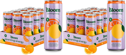 Bloom Nutrition Sparkling Energy Drink - Natural Caffeine, Zero Sugar, 180mg - Antioxidant-Rich with Green Coffee Bean, Green Tea Extract, Prebiotics
