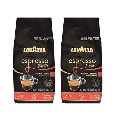 Lavazza Espresso Whole Bean, Dark Roast, Arabica and Robusta Blend
