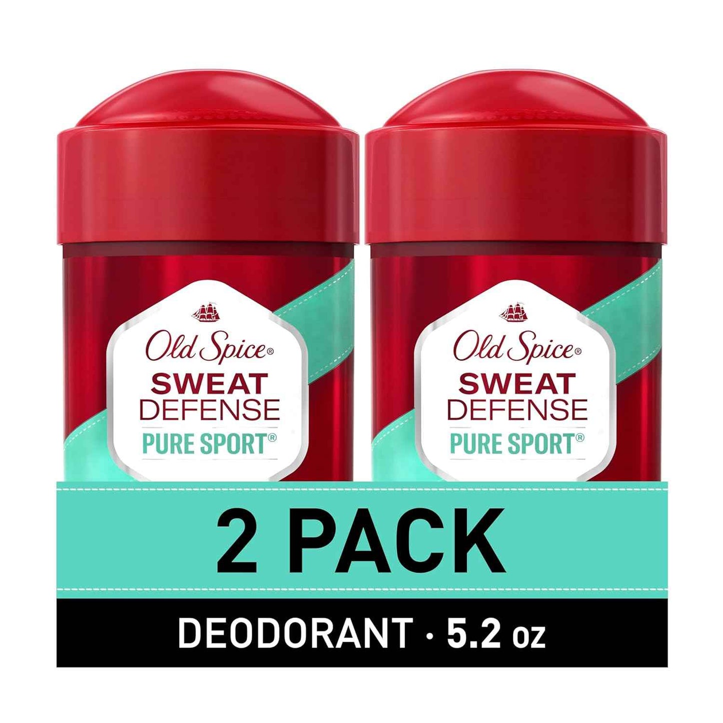 Old Spice Antiperspirant and Deodorant for Men, 24/7 Sweat and Odor Protection, Legendary Fragrance, Sweat Defense, Pure Sport Plus, 2.6 oz