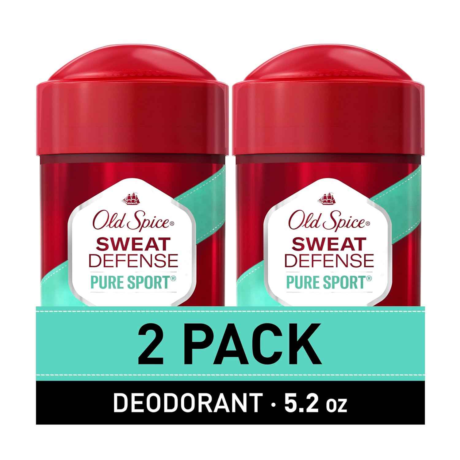 Old Spice Antiperspirant and Deodorant for Men, 24/7 Sweat and Odor Protection, Legendary Fragrance, Sweat Defense, Pure Sport Plus, 2.6 oz